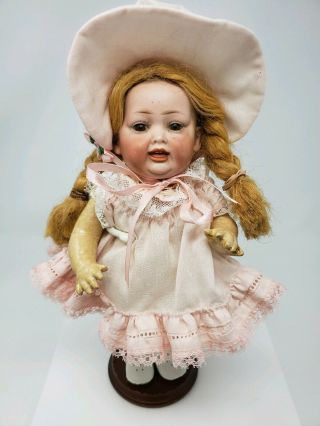 Antique Character Toddler Body Bisque Head Doll Germany 10 " Rare Crier