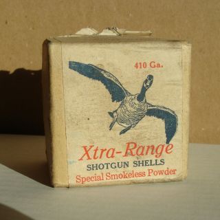 Xtra - Range Clinton Cartridge Co.  410 Gouge Antique Shotgun Shell Box