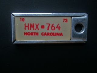 North Carolina 1973 Dav Disabled American Veterans Miniature License Plate Mini
