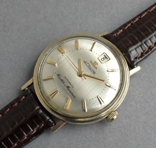 Jaeger Lecoultre Master Mariner Automatic Calendar 10k Gold Vintage Watch 1963