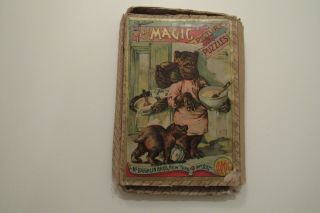 Rare Antique 1893 Mcloughlin Brothers " The Magic Picture Puzzles