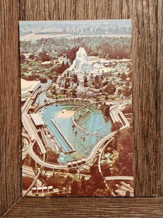 Disneyland Rare Aerial View Vintage Post Card