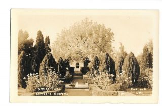 Vintage Rppc Postcard Ghost Tree Lambert Gardens Portland Oregon Azo 1924 - 1949
