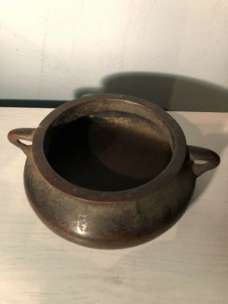 Large Antique Chinese Bronze Censer 2