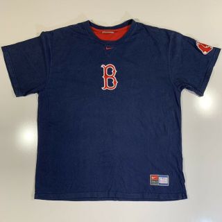 Boston Red Sox Embroidered T - Shirt Vintage Retro Large
