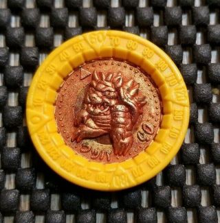 Mario Rpg Coin Vintage 1995 Nintendo Bandai [bowser Bronze ] Rare Medal