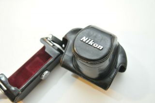 Vintage Nikon Ch - 1 Leather Camera Case For F2 F2s F2sb Pro 35mm Cameras