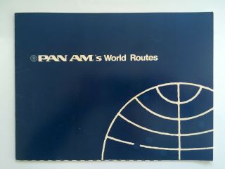 Pan Am World Routes Maps Worldwide 1972 16 Pgs Europe - Pacific - Latin America