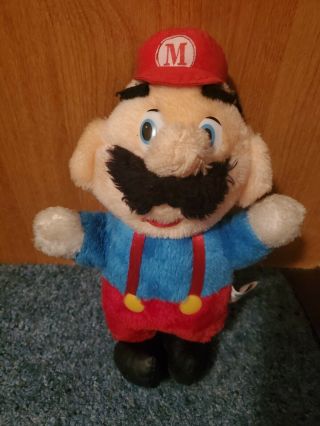 Vintage 80s 1988 Nintendo Mario Brothers Mario Plush Toy Doll 11 "