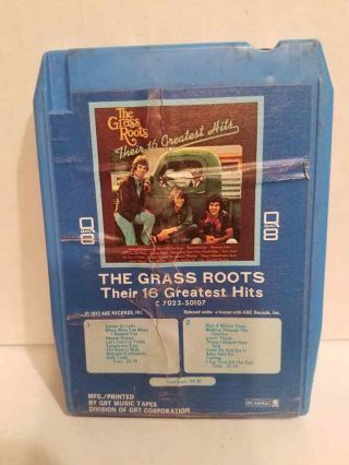 Vintage The Grass Roots Quadraphonic 8 Track Tape [look]