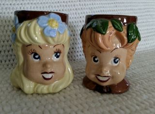 Unique Child Size Vintage Peter Pan And Wendy Disney Style Muggs