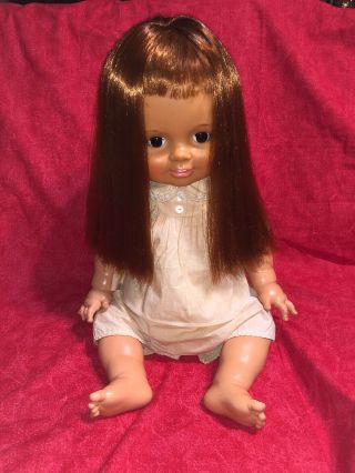 Ideal Toy Corp Vintage 1972/1973 Baby Crissy Doll Soft Face And Soft Body