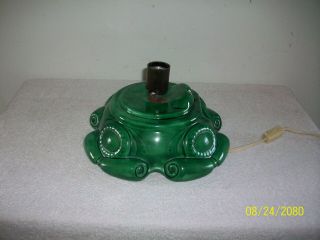 Vintage Retro Ceramic Lighted Christmas Tree Base 9 " In.  Base 4 1/4 " In Collar