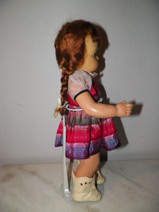 VINTAGE TERRI LEE DOLL MARY JANE TAGGED CLOTHES RED PIGTAILS 16 1/2 