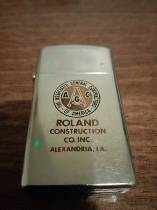 1972 Vintage Slim Zippo Fully Comes With Zippo Insert