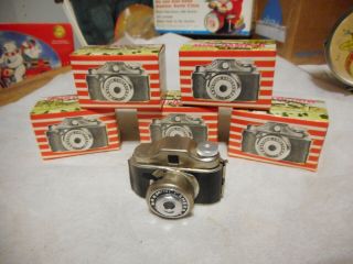 5 Mib Vintage Mini Spy Cameras W/ Box Hong Kong Old Store Stock