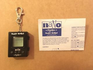Nano Fighter Alley Rumble Vintage Virtual Pet Black With Instructions