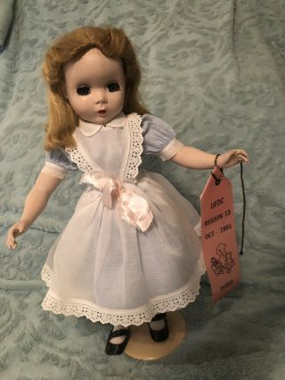 Vintage 17 " Madame Alexander (maggie) Alice In Wonderland Hard Plastic Doll