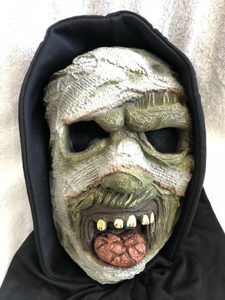 Vintage Mummy Latex Mask With Ears And Drape Creepy Scary Horror Halloween