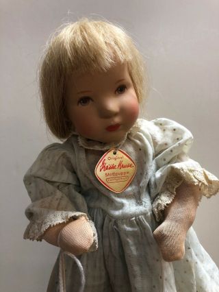 10” Vintage Kathe Kruse Dorle 488 Doll W/ Blue Painted Eyes Made In Germany S