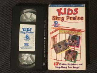 Vintage Kids Sing Praise - Volume 2 Brentwood Kids 17 Songs Rare Vhs Video Tape
