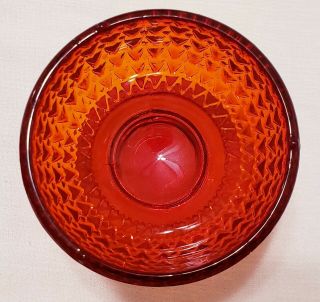 Vintage collectible ruby red Viking art glass owl shaped fairy light 3