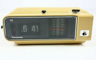 Panasonic Rc - 6003 Vintage Flip Clock Alarm Am/fm Radio &