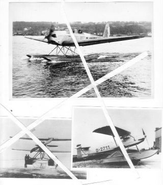 Batch 8 = 6x Photo German = Early Seaplanes Ww1 Etc