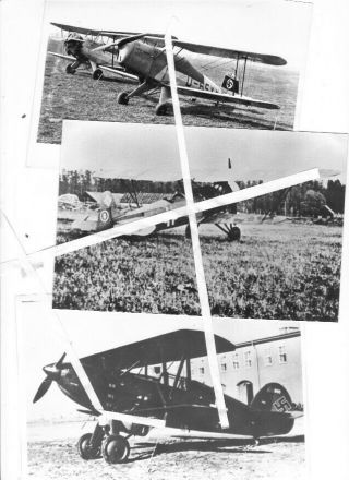 Batch 7 = 6x PHOTO German Luftwaffe Biplanes 3