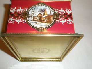 Vintage KLANN Cookie Tin Carriage Horses Made in West Germany 3
