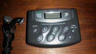 Vintage Sony SRF - M37V Walkman Radio Digital Tuning Weather/FM/AM W/Clip 3