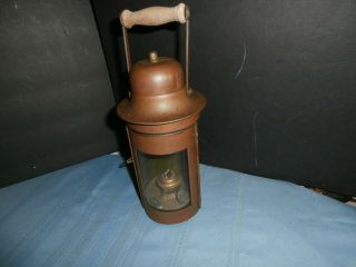 Antique Copper Brass Mining Miners ? Lamp Lantern