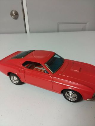 Ford Mustang Battery Bump N Go Vintage toy tin car 3
