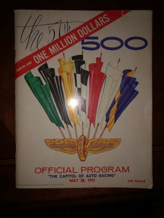 Rare 1973 Indy 500 Official Program