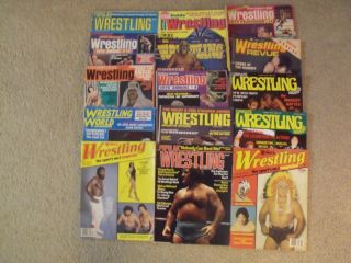 15 Vintage Wrestling Magazines W/female,  Women,  Girl Lady Wrestlers