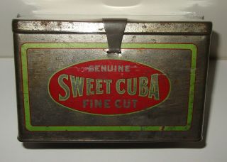 Sweet Cuba Tobacco Lunch Pail Tin