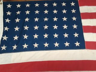 Vintage Antique 48 Star American Usa Flag