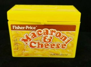 Vintage Fisher Price Macaroni & Cheese Box Play Food Pretend Kitchen Box Only