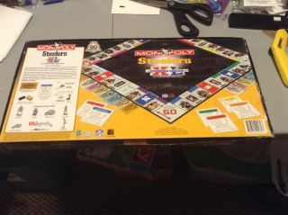 STEELERS SUPERBOWL XL MONOPOLY GAME champions edition 100 complete 3