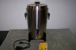 Vintage 1969 West Bend Automatic 12 - 30 Cup Stainless Steel Coffee Percolator Urn 2