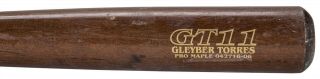 Gleyber Torres York Yankees Game Bat 2016 Psa Auth
