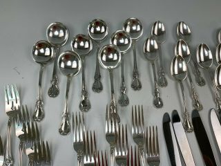58 - Piece Towle Old Master Sterling Silver Flatware Set,  Service 8 w/ 10 Servers 3