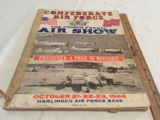 Confederate Air Force Fourth Annual Air Show Booklet - 1966