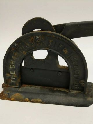 Antique Patent 1871 Cast Iron Enterprise Mfg Tobacco Cutter Philadelphia,  Pa