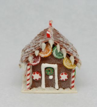 Vintage Gingerbread House - Artisan Dollhouse Miniature 1:12