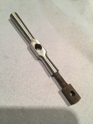 Vintage Starrett Tap Wrench No.  0 - 14 — Hold Up To 1/4” Shank Taps