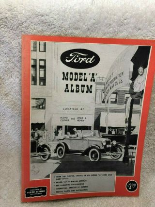 Vintage 1960 Ford Model A Album Technical Articles Floyd.  Clymer Book