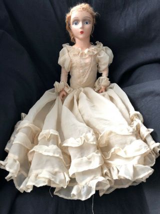 Vintage Antique Boudoir Bed Doll Cornell Novelty Co.  Bridgeport Composition