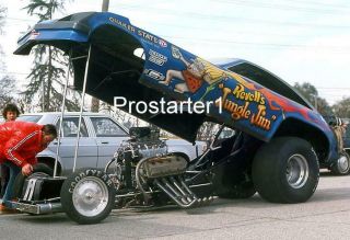4x6 Color Drag Racing Photo 1976 Revell Jungle Jim Chevy Monza Funny Car