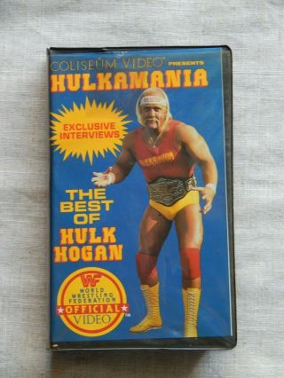 Vintage 1985 Hulkamania Best Of Hulk Hogan Vhs Wwf Official Video Wwe Coliseum